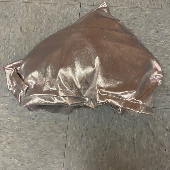 Other - Handmade Silver Triangle Shimmer Pillow